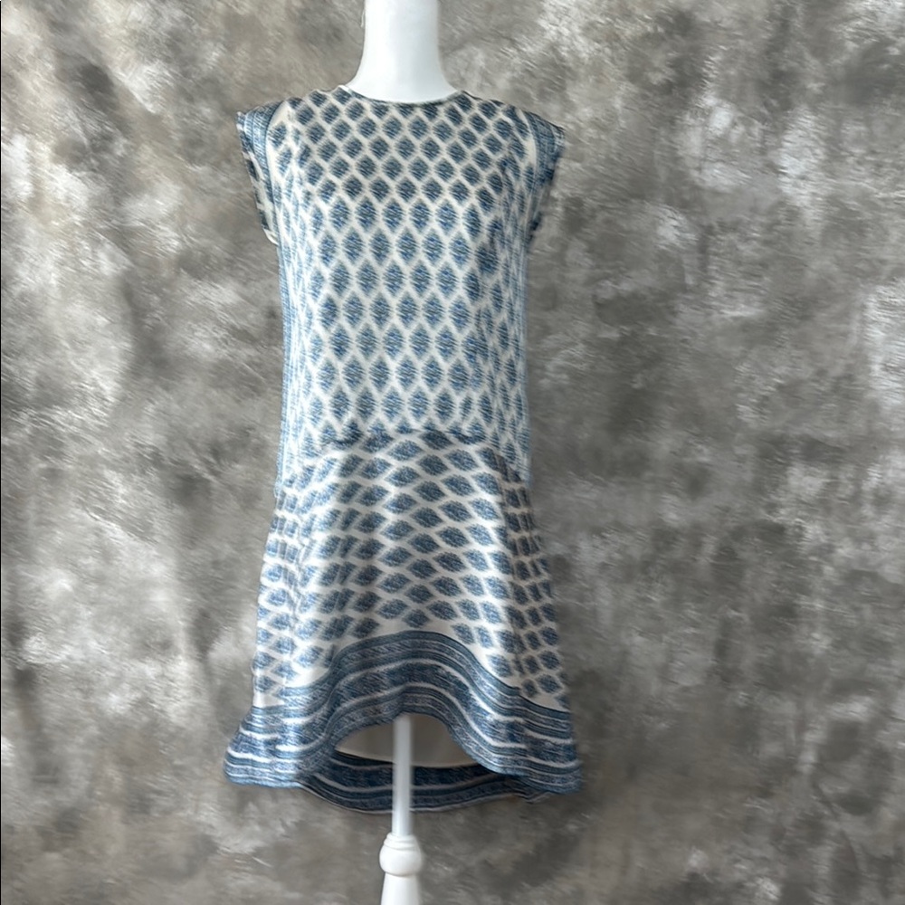 Madewell Elegant Blue Patterned Dress, Size XS
(Love 10)